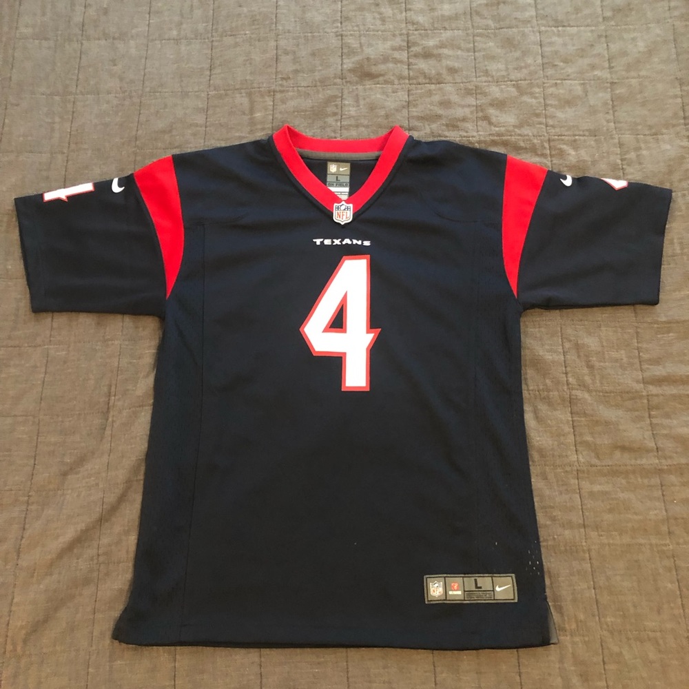 NFL Texas Titans Deshaun Watson Jersey Kids Size Large